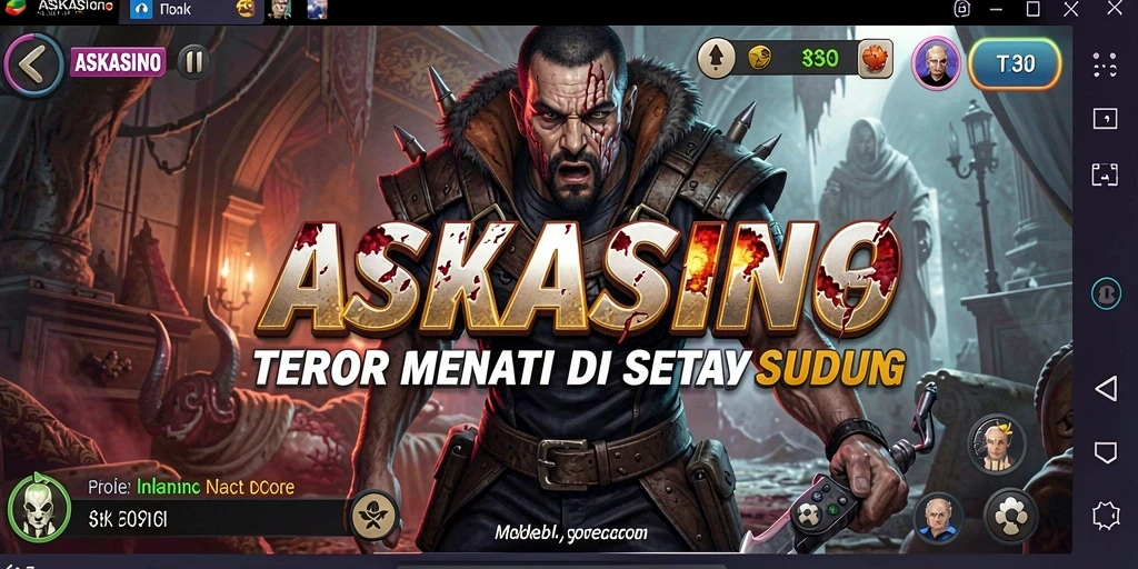 Screenshot utama <strong>ASKASINO</strong> menunjukkan momen mencekam dalam gameplay Horror.