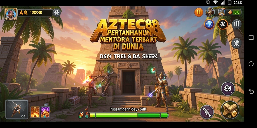 Gameplay seru AZTEC88 dengan strategi Tower Defense yang mendebarkan.