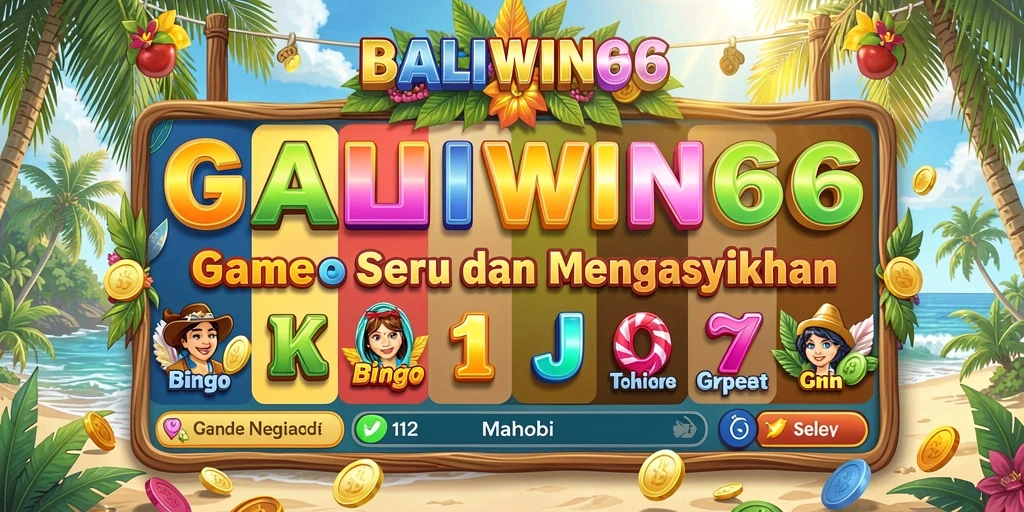 Tampilan permainan Bingo seru di BALIWIN66.