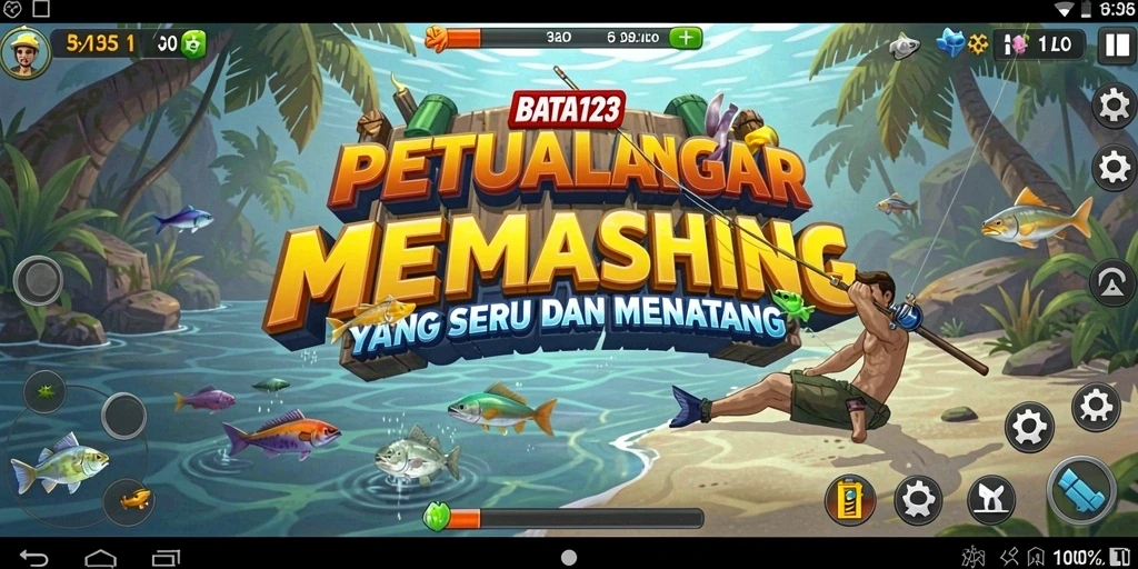 Menampilkan gameplay memancing yang seru dan menggembirakan di BATA123.