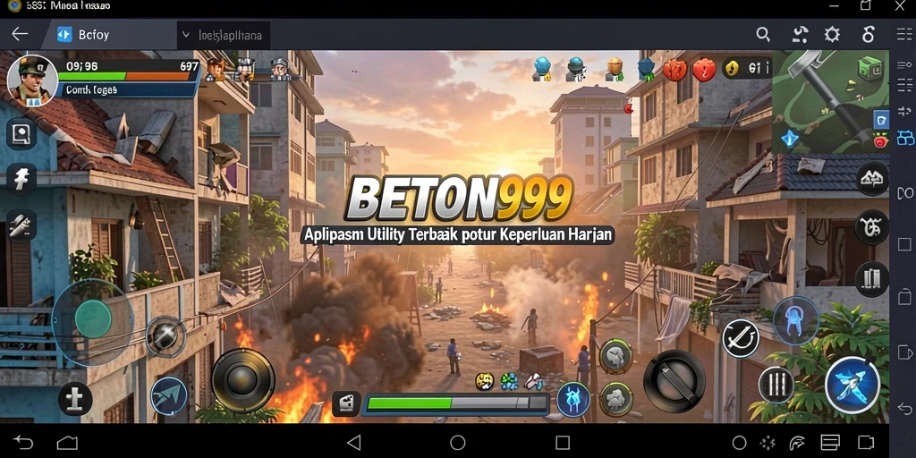 Screenshot utama BETON999 menampilkan antarmuka aplikasi Utility yang sederhana dan efektif.