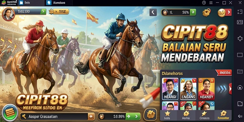 Screenshot utama CIPIT88 menampilkan aksi balapan yang mendebarkan dan grafis memukau.
