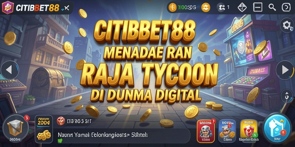 Screenshot utama menunjukkan pemain membangun kerajaan bisnis di CITIBET88.
