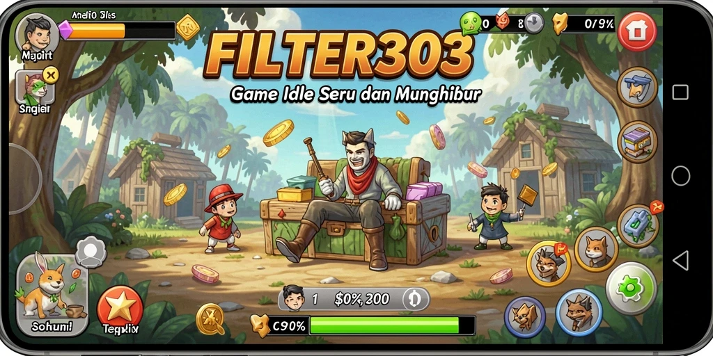 Tampilan gameplay FILTER303 yang menarik dan mengasyikkan.