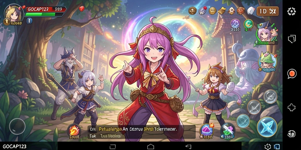 Tampilan gameplay GOCAP123 yang menawan dan penuh aksi.