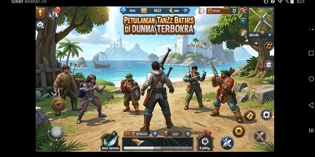 Screenshot menunjukkan petualangan seru di dunia terbuka IDN89.