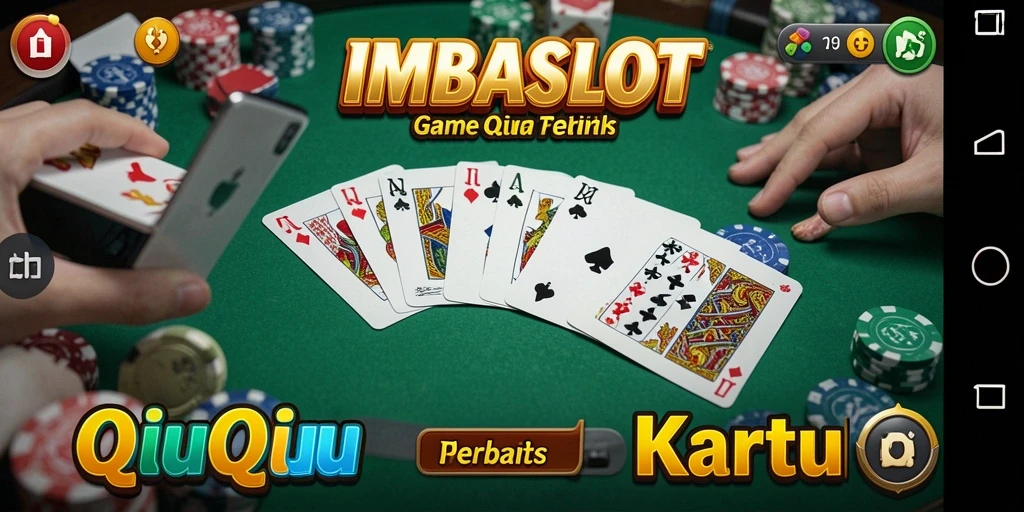 Tampilan gameplay seru dari IMBASLOT dengan kartu QiuQiu.
