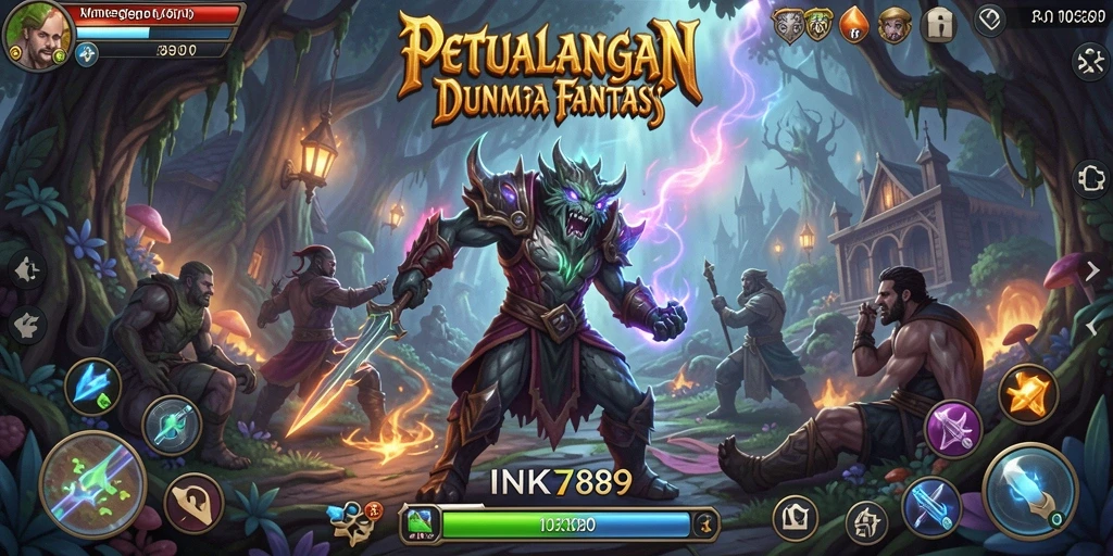 Screenshot gameplay INK789 menampilkan petualangan epik dan eksplorasi fantastis.