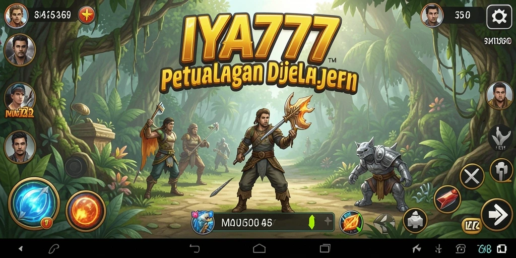 Screenshot gameplay IYA777 menampilkan dunia petualangan yang luas