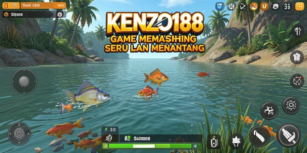 Tampilan gameplay KENZO188 dengan pengalaman memancing yang realistis.