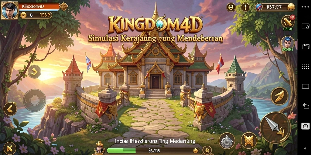 Tampilan gameplay seru dalam KINGDOM4D dengan grafik yang menakjubkan.