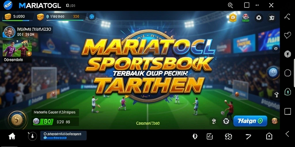 Tampilan gameplay MARIATOGL menampilkan taruhan olahraga secara real-time.
