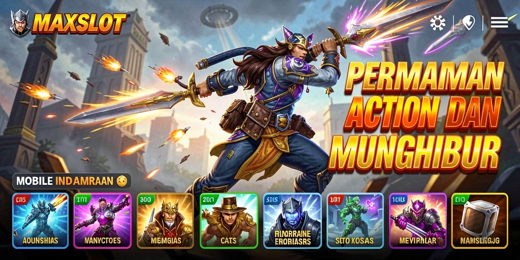 Tampilan screenshot MAXSLOT menampilkan aksi seru dalam permainan yang menegangkan.