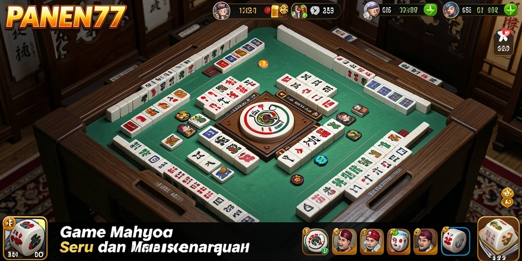 Tampilan permainan Mahjong yang menarik di PANEN77.