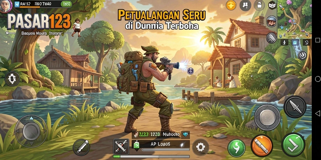 Screenshoot gameplay <strong>PASAR123</strong> menampilkan dunia terbuka yang menakjubkan.