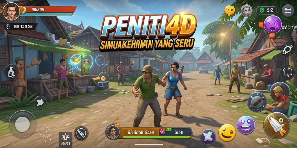 Tampilan gameplay PENITI4D yang interaktif dan dinamis.