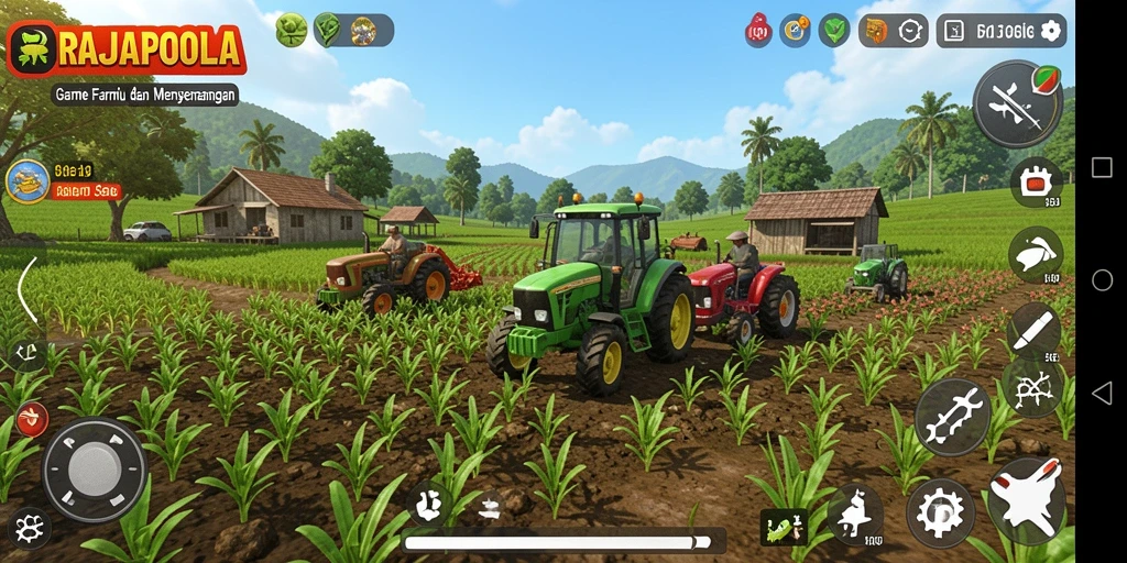 Tampilan menarik dalam gameplay Farming RAJAPOLA.