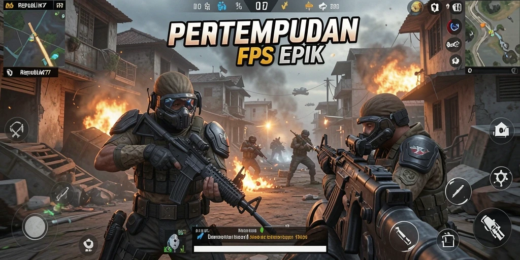Gameplay seru dan adrenalin tinggi di REPUBLIK77.