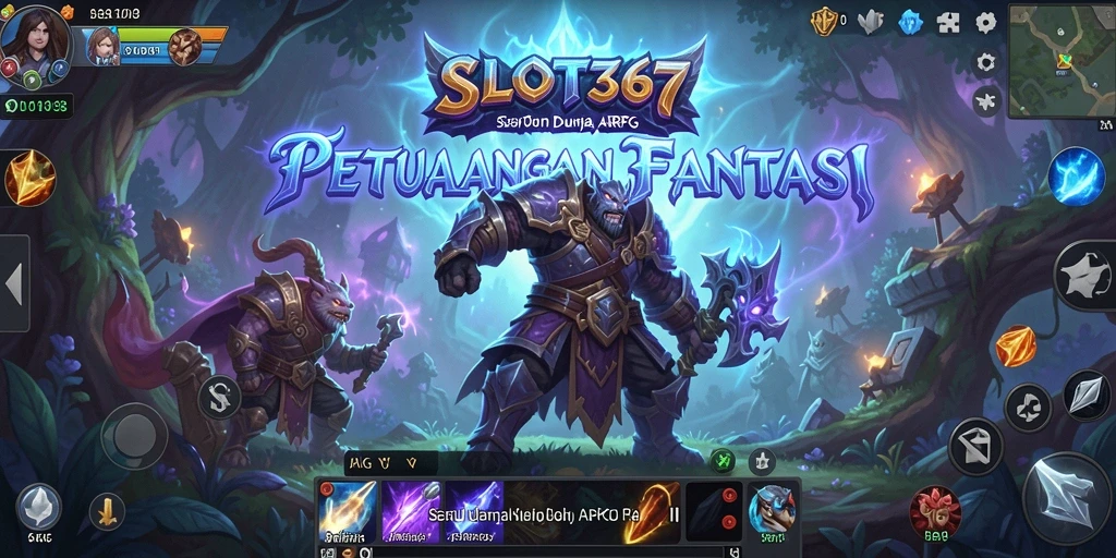 Screenshot menunjukkan aksi pertarungan epik dalam permainan ARPG.