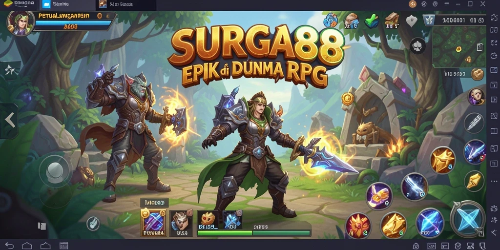 Tampilan gameplay epik di SURGA88 yang menawan.