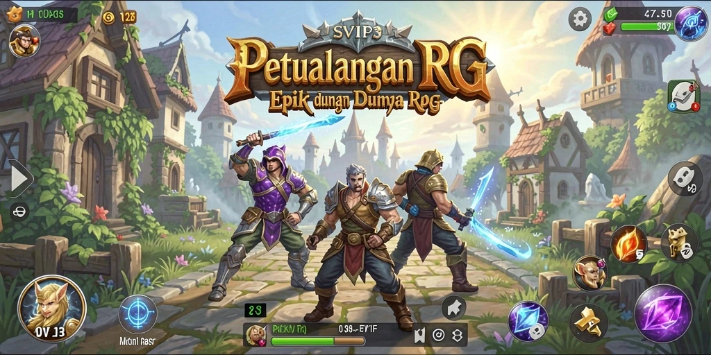 Gameplay SVIP3 yang menarik dengan pertarungan seru dan karakter unik.