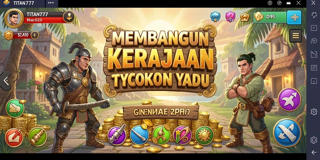 Screenshot menampilkan gameplay Tycoon yang mendebarkan dari TITAN777.