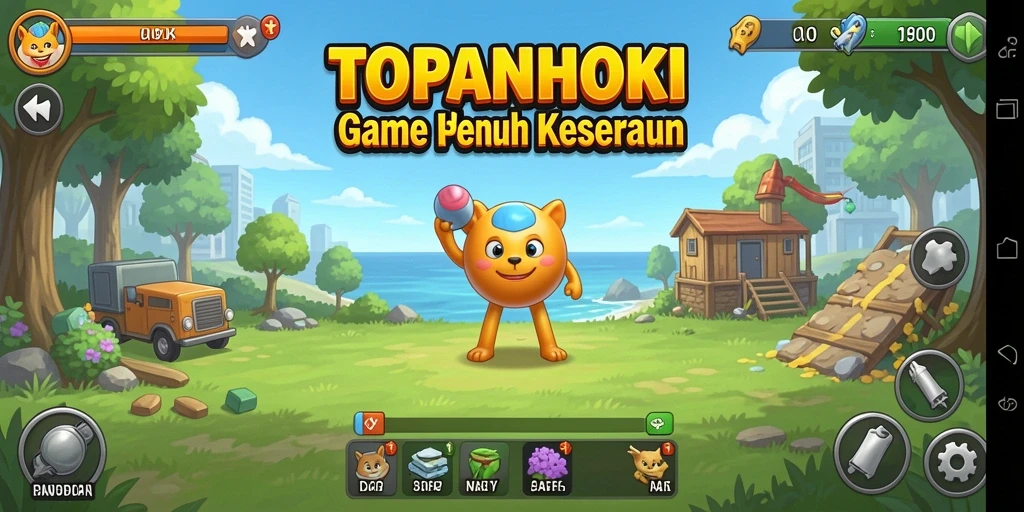 Tangkapan layar gameplay TOPANHOKI menunjukkan serunya aksi Idle.