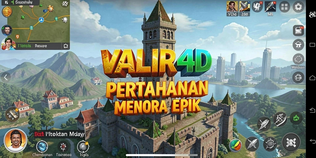 Tangkapan layar menampilkan aksi menara dalam VALIR4D yang mendebarkan.